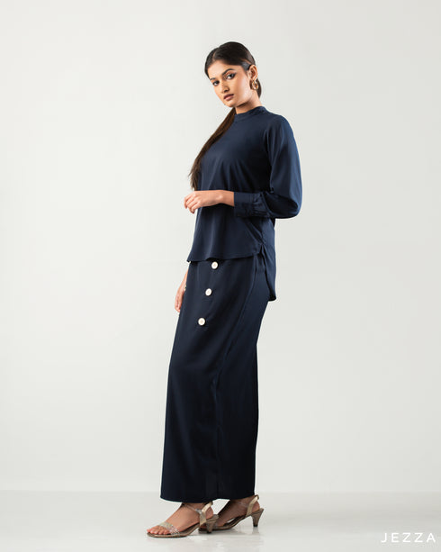 Chic Polyester Top and Skirt Set 59421/54802